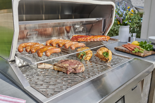 Coyote 36 Inch Freestanding Pellet Grill on Cart, Stainless Steel, Intuitive Digital Touch Control C1P36-FS - Scratch & Dent (Minor)