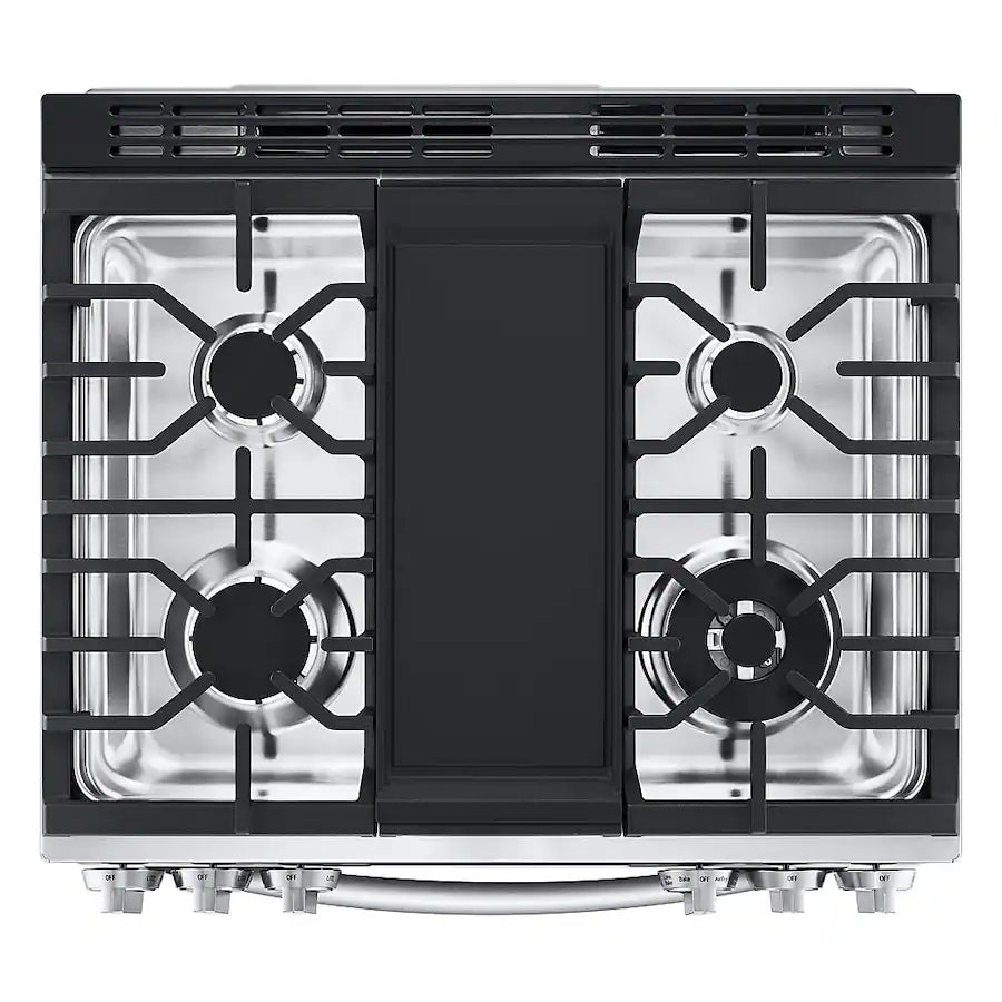 LG 6.3 cu. ft. Smart Dual Fuel Slide-in Range with InstaView®, ProBake Convection®, Air Fry and Air Sous Vide LSDL6336F - Scratch & Dent (Minor)