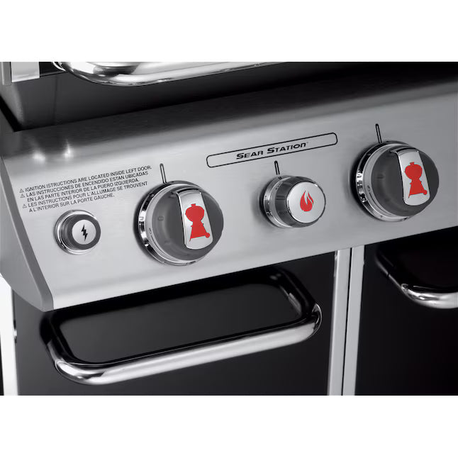 Weber Genesis E-330 Black 3-Burner Liquid Propane Gas Grill with 1 Side Burner E-330 - Scratch & Dent (Minor)