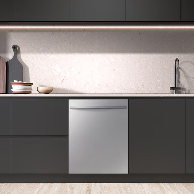 Samsung 24 in. Built-In Tall Tub 51 dBA Dishwasher in Fingerprint Resistant Stainless Steel with 3rd Rack and AutoRelease Door 25SD051 - DW80CG4051SR - Scratch & Dent (Major)