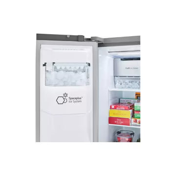 LG 27 cu. ft. Side-by-Side Refrigerator with Craft Ice™ - 21SD004 - LHSXS2706S - Open Box