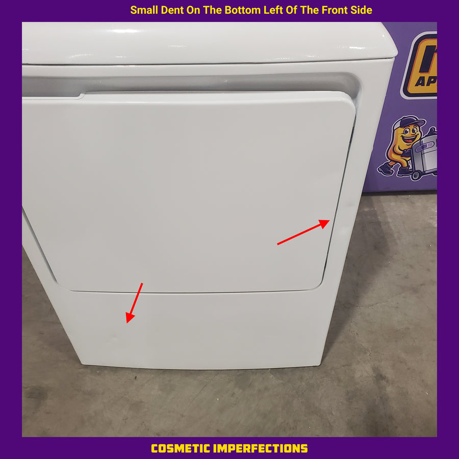 Hotpoint 6.2 cu. ft. Capacity Electric Dryer with Up To 120 ft. Venting and Shallow Depth 25134SD469 - HTX26EASWWW - Scratch & Dent (Moderate)
