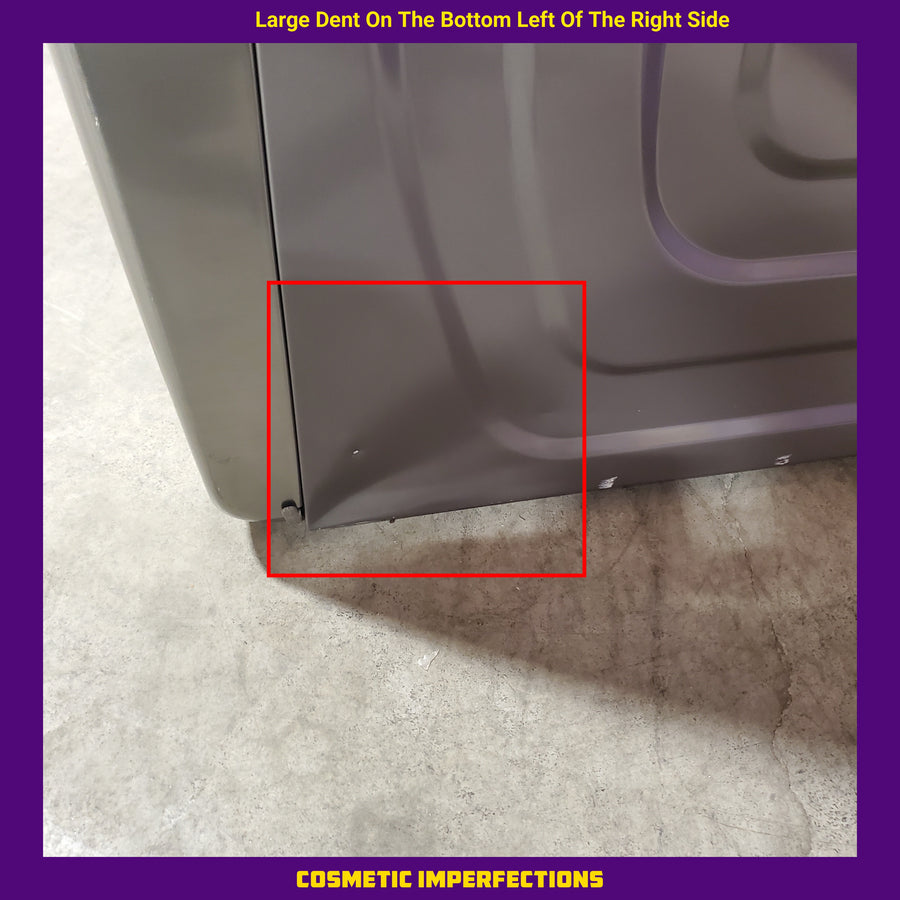 Samsung 7.5 cu. ft. Front Load Propane Converted Gas Dryer with Steam in Platinum DVG45B6300P - Scratch & Dent (Moderate)