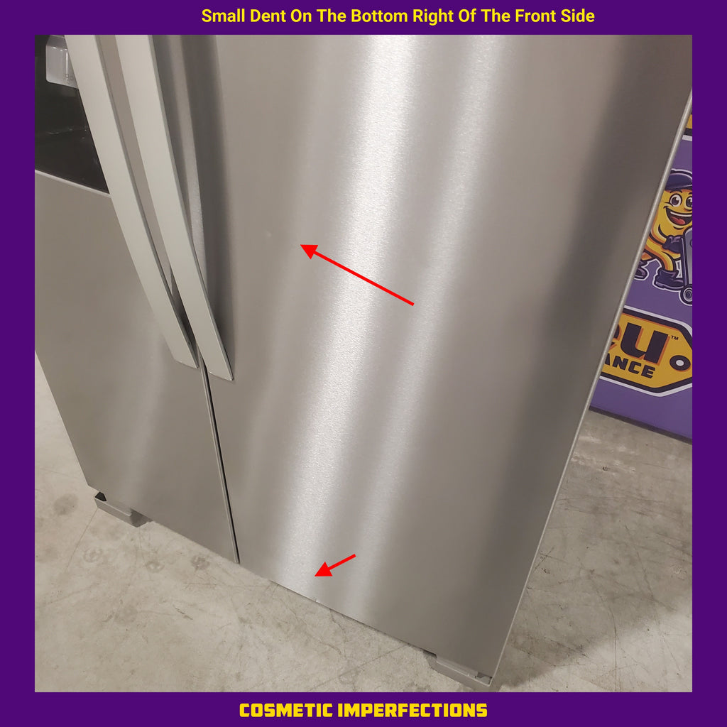Pictures of Fingerprint-Resistant Stainless Steel Whirlpool 24.5 cu. ft. Side by Side Refrigerator with In Door Ice and Water Dispenser WRS325SDHZ - Scratch & Dent - Minor - Neu Appliance Outlet - Discount Appliance Outlet in Austin, Tx
