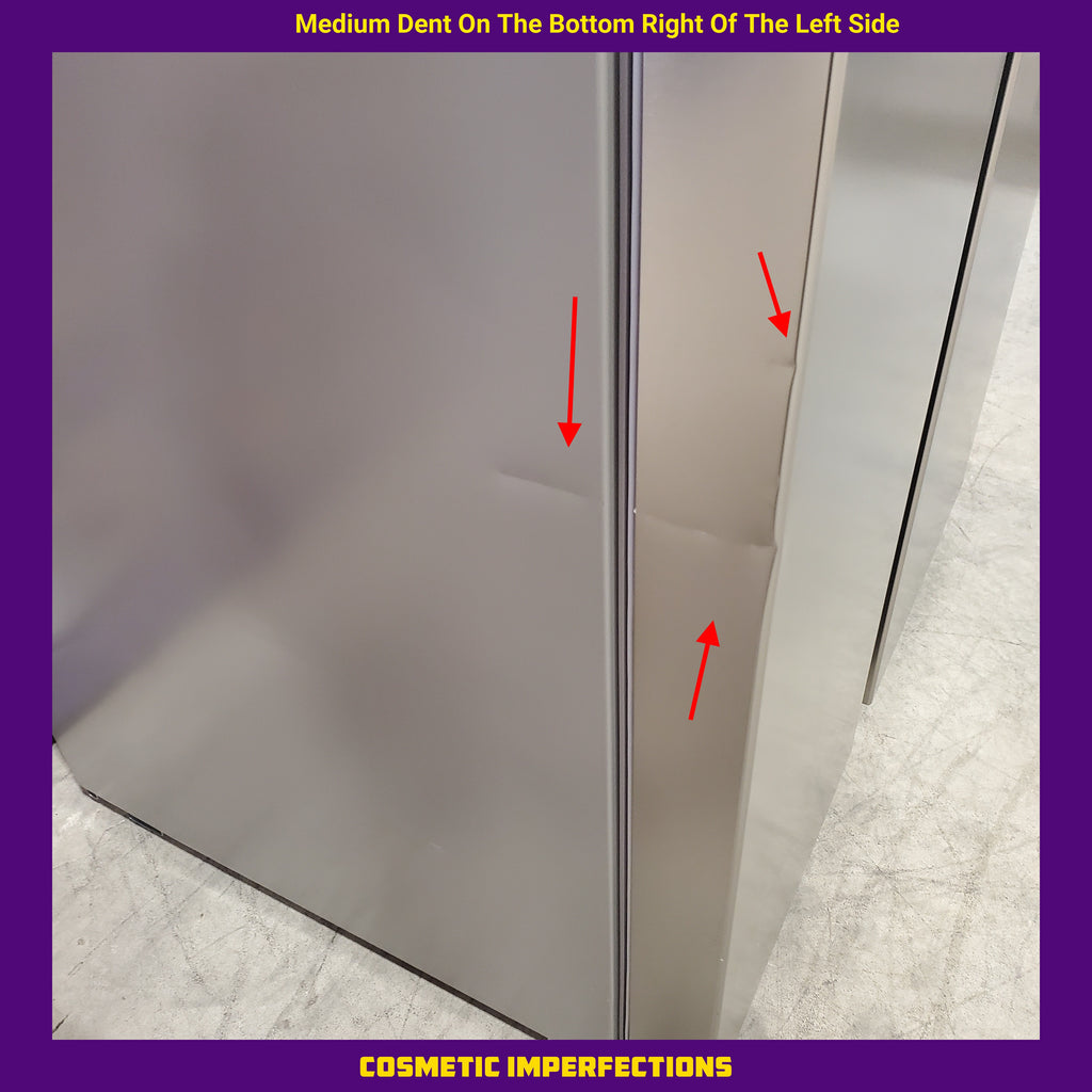 Pictures of Frigidaire 21 Cu. Ft. Counter-Depth Side-by-Side Refrigerator in Fingerprint-Resistant Stainless Steel - 3SD395 - FRSG2115AV - Scratch & Dent (Major) - Neu Appliance Outlet - Discount Appliance Outlet in Austin, Tx