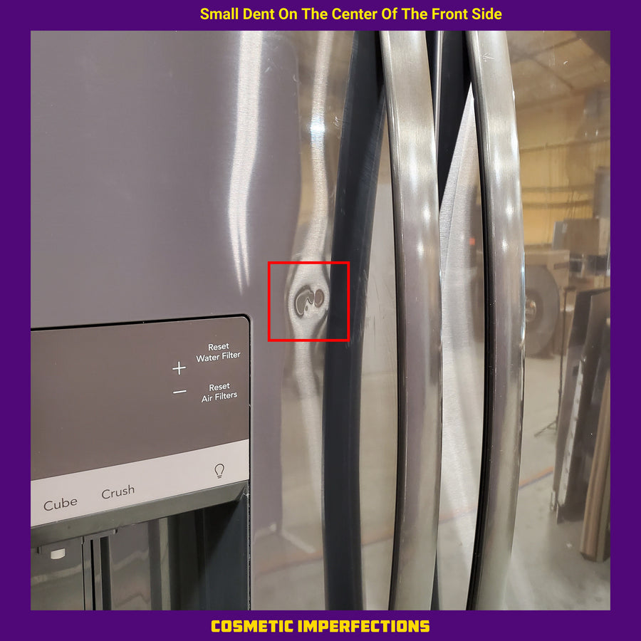 Frigidaire 28 Cu. Ft. Standard-Depth French Door Refrigerator in Black Stainless Steel FRFS2823AD - Scratch & Dent (Moderate)