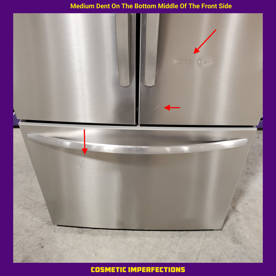 Frigidaire 29 Cu. Ft. Standard-Depth French Door Refrigerator in Stainless Steel 20SD015 - FRFN2813AF - Scratch & Dent (Moderate)