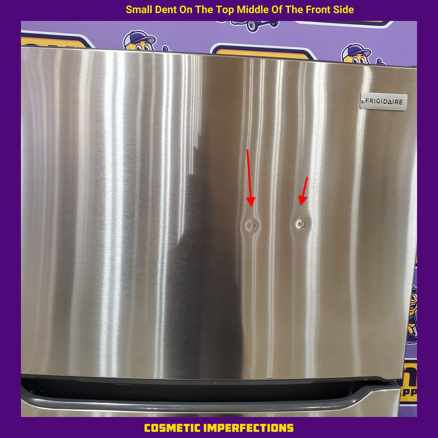 Frigidaire 30" Wide 20 cu ft Top Freezer Refrigerator with EvenTemp™ Cooling System in Stainless Steel FFTR2045VS - Scratch & Dent (Major)