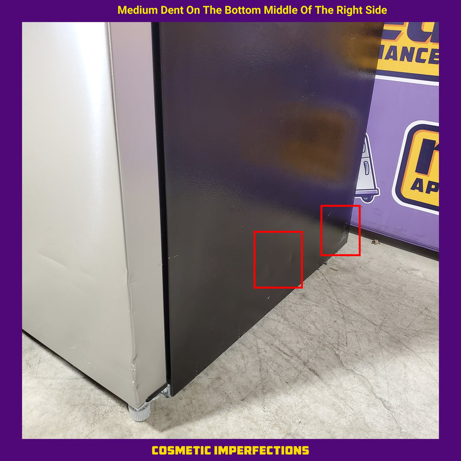 Vissani 18.1 cu. ft. Top Freezer Refrigerator in Fingerprint Resistant Stainless Steel Look, Garage Ready 251313SD1059 - MDTF18SSR5 - Scratch & Dent (Moderate)
