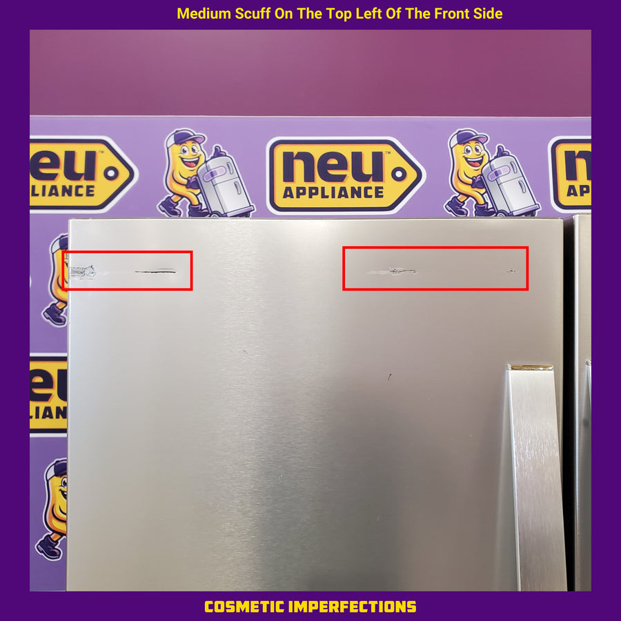 Whirlpool French Door 31 Cu. Ft. Refrigerator with Total Coverage Cooling in Fingerprint Resistant Stainless Steel WRFF3136SZ - Scratch & Dent (Major)