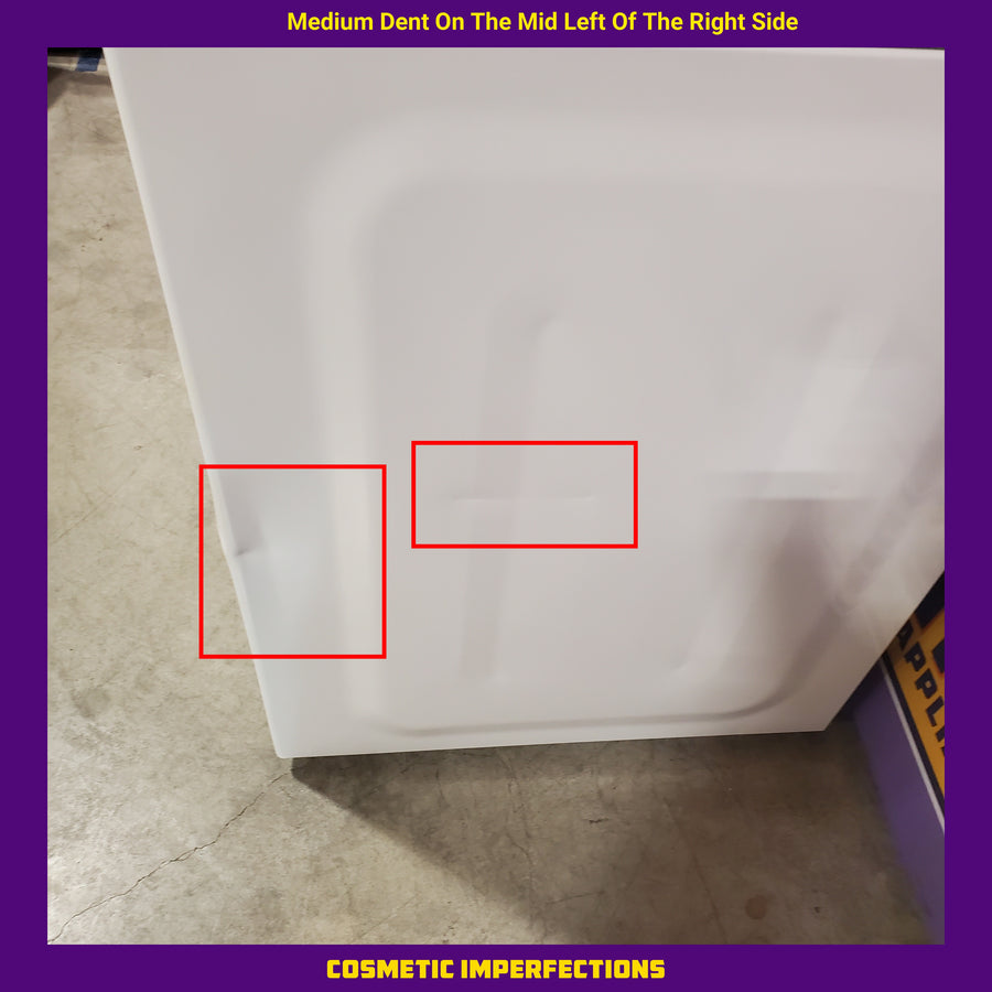 Whirlpool 4.6 Cu. Ft. Top Load Impeller Washer with Built-in Faucet WTW5020SW - Scratch & Dent (Moderate) and Whirlpool® 7.0 Cu. Ft. Electric Dryer with Moisture Sensor and Steam Refresh Cycle 16144 - WED6150PW - Open Box