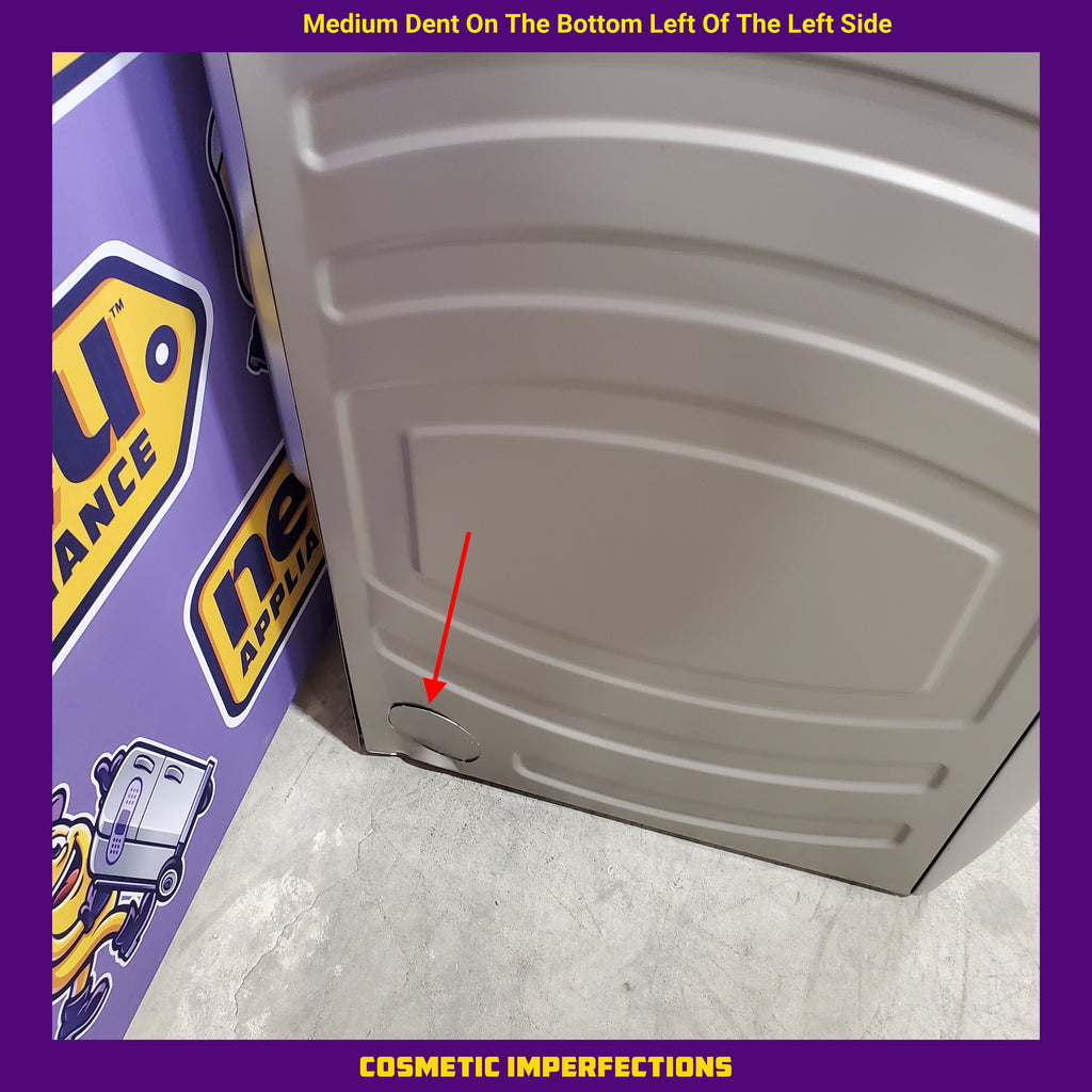 Pictures of GE ENERGY STAR® 7.8 cu. ft. Capacity Smart Front Load Electric Dryer with Steam and Sanitize Cycle GFD65ESPNSN - Scratch & Dinner (Minor) - Neu Appliance Outlet - Discount Appliance Outlet in Austin, Tx