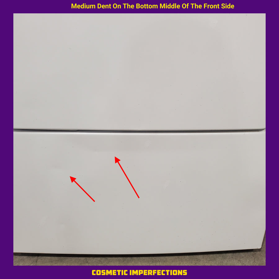 Hotpoint® 4.0 cu. ft. Capacity Washer with Cold Plus and Water Level Control HTW265ASWWW - Scratch & Dent (Minor) and Hotpoint® 6.2 cu. ft. vented Electric Dryer with Auto Dry 16138 - HTX26EASWWW - Scratch & Dent (Moderate)