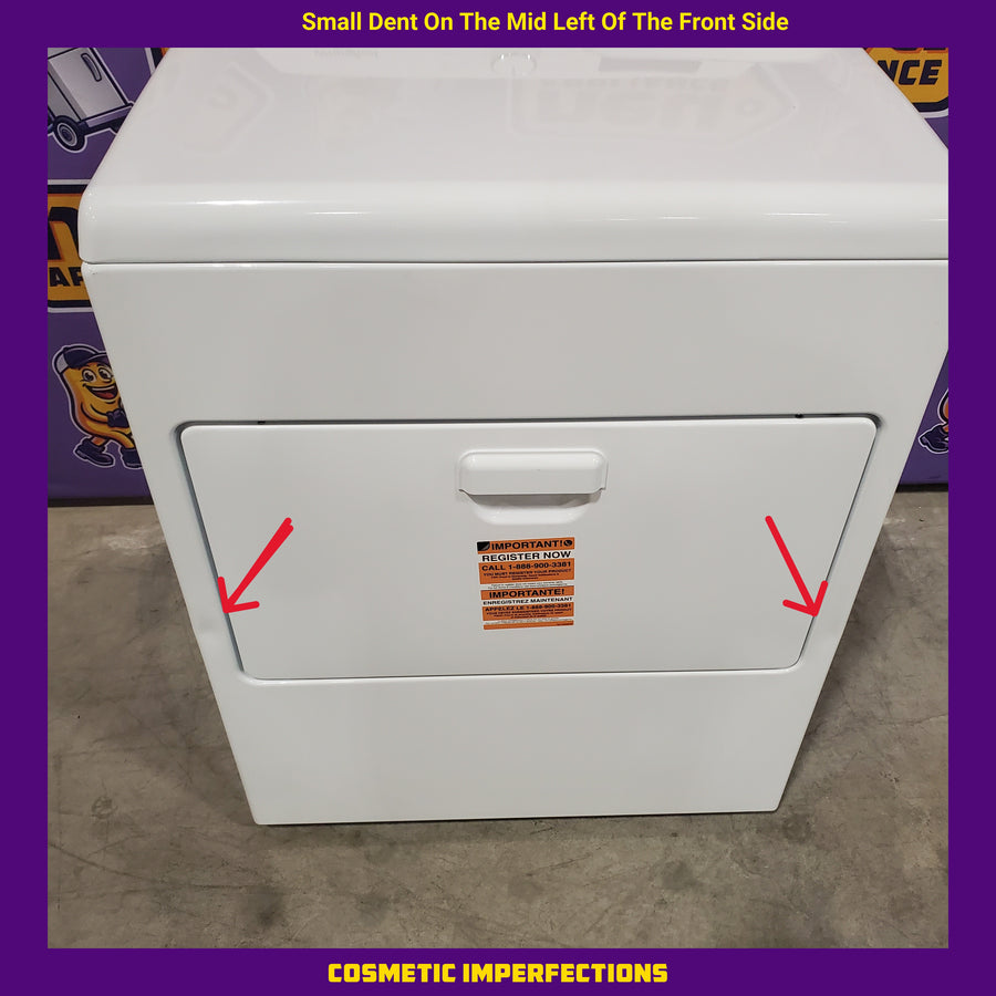 Whirlpool 4.2-4.3 Cu. Ft. Top Load Washer with 2-in-1 Removable Agitator and Soft Close Glass Lid WTW4307SW - Open Box and Whirlpool 7.0 cu. ft. Electric Dryer with Adaptive Dry and Wrinkle Shield™ Option 16121 - WED4307SW - Scratch & Dent (Minor)