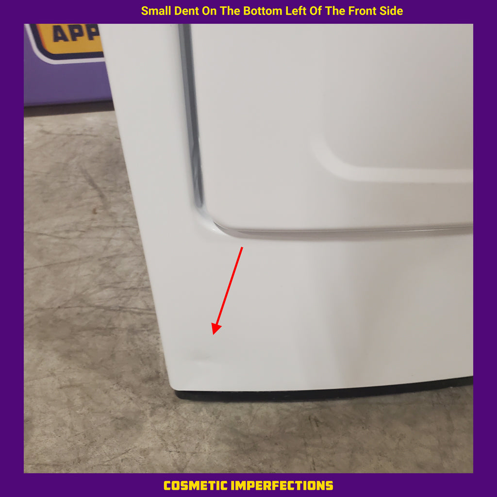 LG White Top Load 4.5 Cu. Ft. Washer with NeveRust Drum and TurboDrum Technology WT7000CW - Certified Refurbished and LG 7.3 Cu. Ft. Electric Rear Control Ultra Large Capacity Dryer in White with Sensor Dry 16037 - DLE6100W - Certified Refurbished