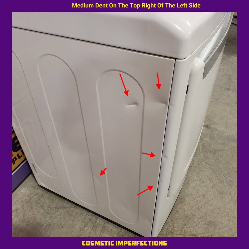 Pictures of LG 7.3 cu. ft. Ultra Large High Efficiency Electric Dryer w/ Sensor Dry Technology in White 1CR04126 - DLE4970W - Certified Refurbished - Neu Appliance Outlet - Discount Appliance Outlet in Austin, Tx