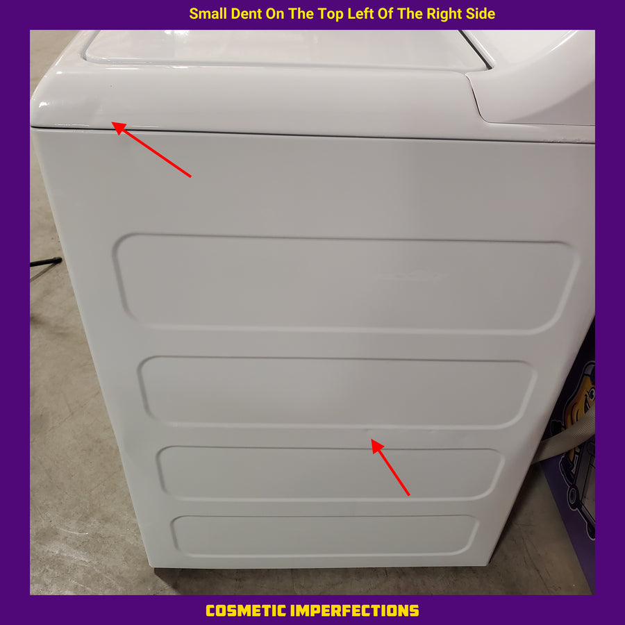 Hotpoint® 4.0 cu. ft. Capacity Washer with Cold Plus and Water Level Control HTW265ASWWW - Scratch & Dent (Minor) and Hotpoint® 6.2 cu. ft. vented Electric Dryer with Auto Dry 16148 - HTX26EASWWW - Scratch & Dent (Minor)