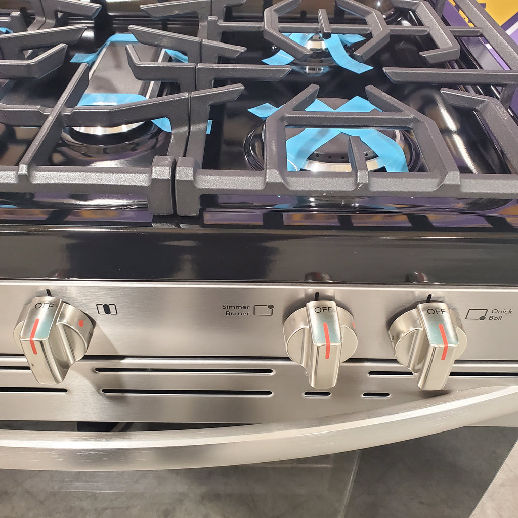 Pictures of Frigidaire 30-in 5 burners 5.1-cu ft Freestanding Natural Gas Range ( Fingerprint Resistant Stainless Steel )-FCRG306LAF - Neu Appliance Outlet - Discount Appliance Outlet in Austin, Tx