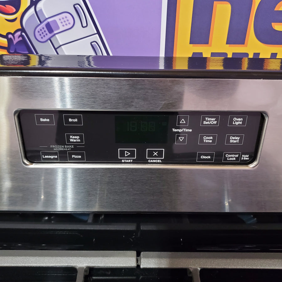 Whirlpool 5.1 Cu. Ft. Freestanding Gas Range with Broiler Drawer and Two Speed Heat Burners in Stainless Steel 22131SD72 - WFG320M0MS - Scratch & Dent (Minor)