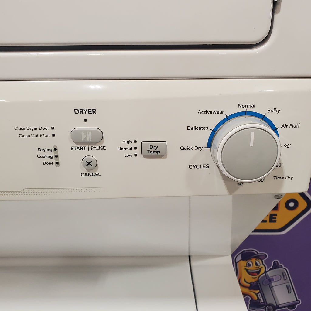 Pictures of Frigidaire Electric Washer/Dryer Laundry Center - 3.9 Cu. Ft Washer and 5.5 Cu. Ft. Dryer 17SD064 - FLCE7522AW - Scratch & Dent (Minor) - Neu Appliance Outlet - Discount Appliance Outlet in Austin, Tx