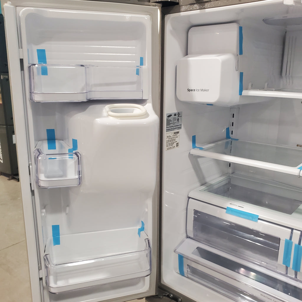 Pictures of Samsung Stainless Steel 23.9 cu ft Counter Depth French Door Refrigerator with Twin Cooling Plus and Cool Select Pantry RFG238AARS - Certified Refurbished - Neu Appliance Outlet - Discount Appliance Outlet in Austin, Tx