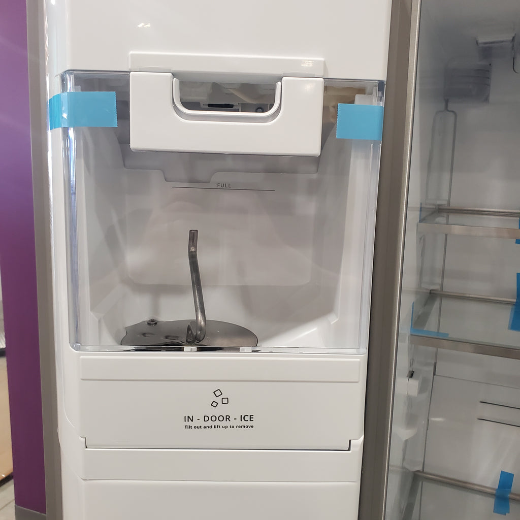 Pictures of KitchenAid 22.6-cu ft Counter-depth Side-by-Side Refrigerator with Ice Maker (Stainless Steel with Printshield Finish)-KRSC703HPS-Open Box - Neu Appliance Outlet - Discount Appliance Outlet in Austin, Tx