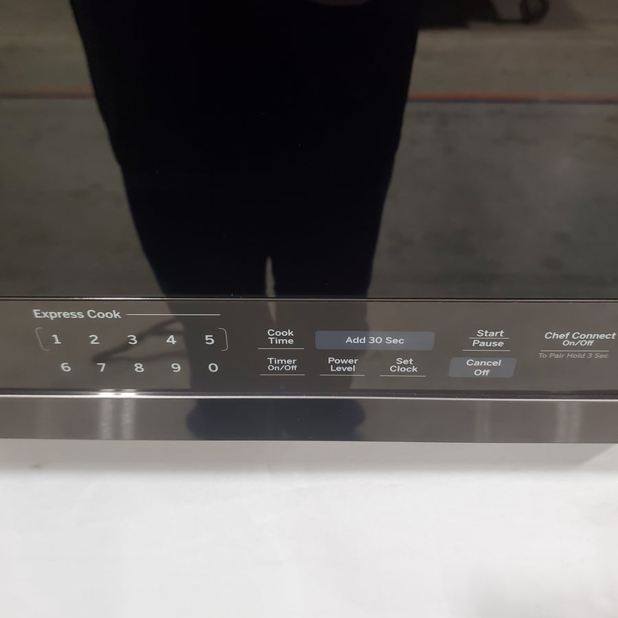 GE Profile™ 2.1 Cu. Ft. Over-the-Range Sensor Microwave Oven 5SD284 - PVM9005BLTS - Scratch & Dent (Minor)