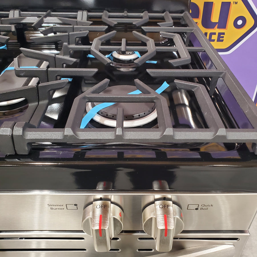 Frigidaire Stainless Steel Gas Range with Air Fry and Five Burner Cooktop 3SD1125 - FCRG3083AS - Open Box