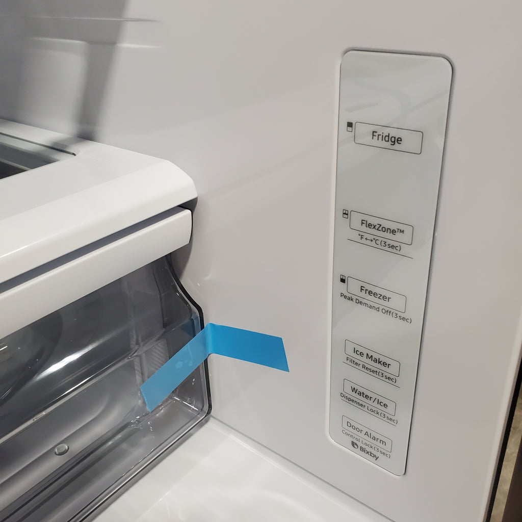 Pictures of Samsung 28 cu. ft. 4-Door French Door Refrigerator with FlexZone™ Drawer in Stainless Steel RF28R7201SR - Open Box - Neu Appliance Outlet - Discount Appliance Outlet in Austin, Tx