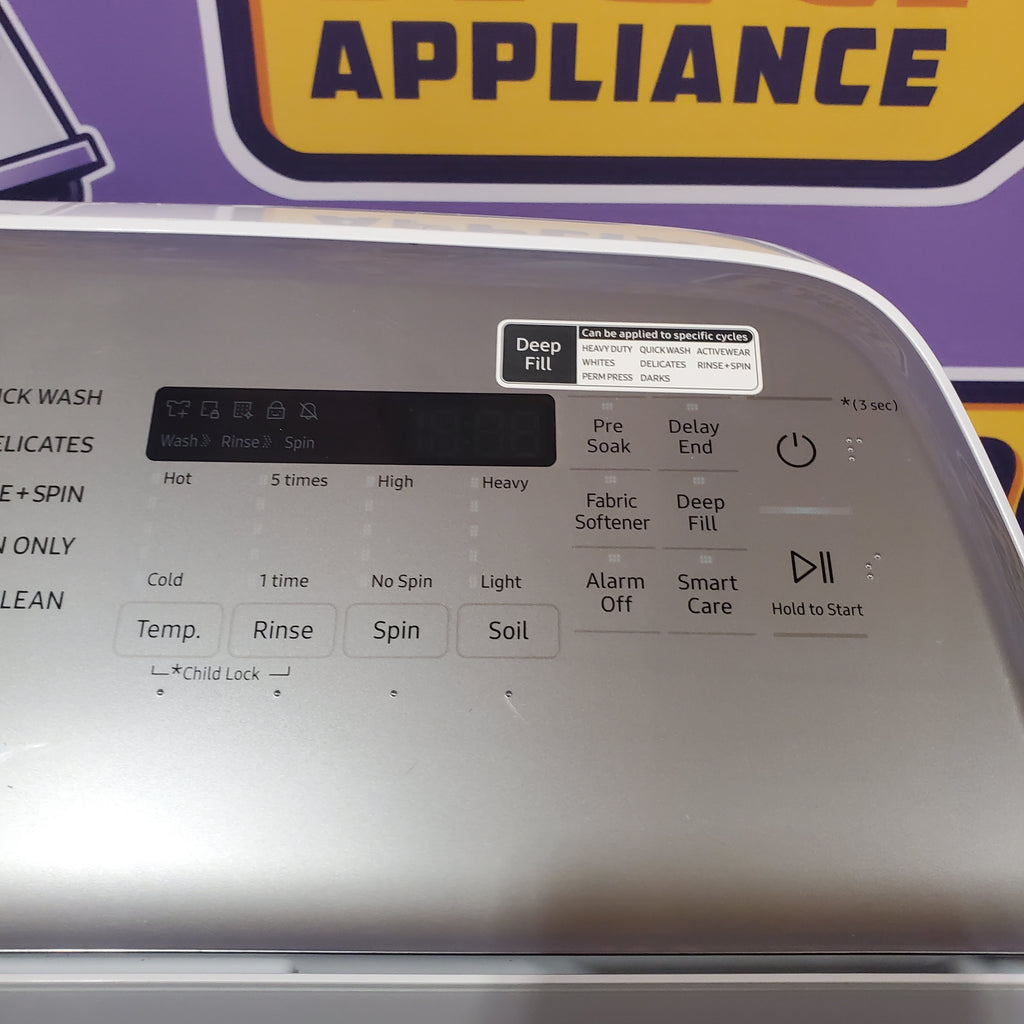 Pictures of Samsung ENERGY STAR 5.0 cu. ft. Top Load Washing Machine with Active Water Jet 1CR04036 - WA50R5200AW - Certified Refurbished - Neu Appliance Outlet - Discount Appliance Outlet in Austin, Tx