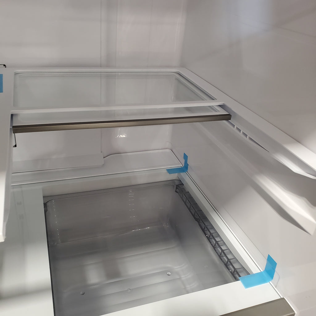 Pictures of Samsung 32 cu. ft. Mega Capacity 3-Door French Door Refrigerator with Dual Auto Ice Maker in Stainless Steel RF32CG5300SR - Scratch and Dent (Minor) - Neu Appliance Outlet - Discount Appliance Outlet in Austin, Tx