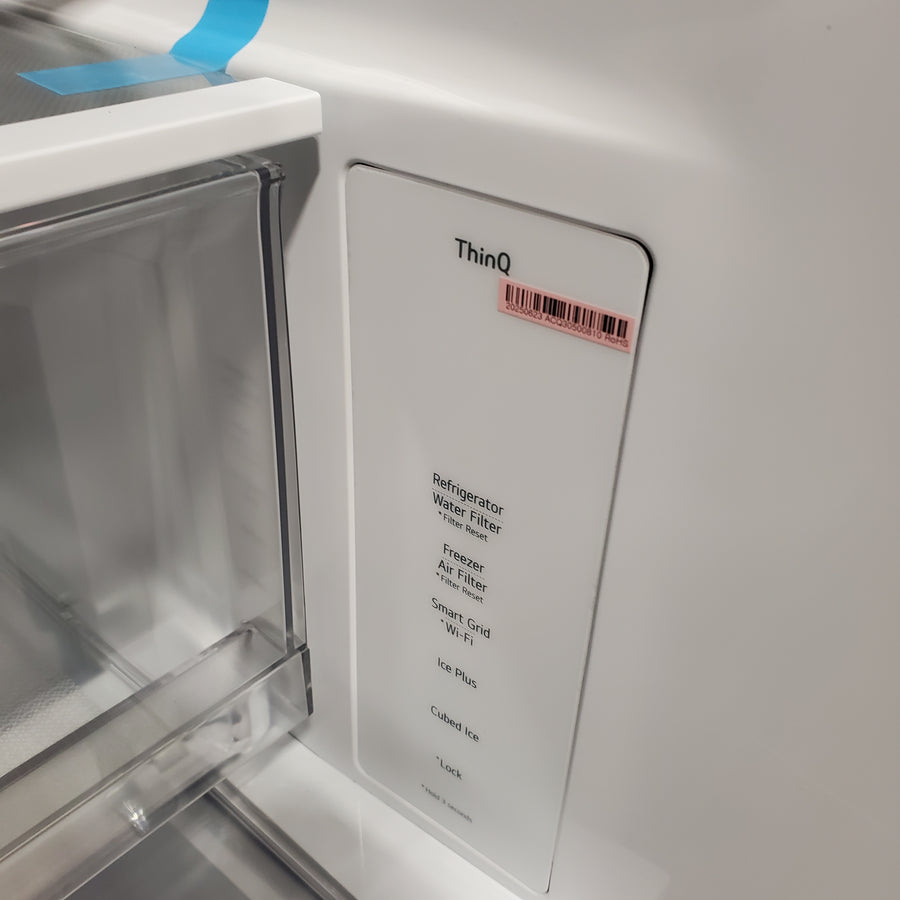 LG 27 cu. ft. Smart Counter-Depth MAX™ French Door Refrigerator with Linear Cooling™ and Internal Water Dispenser 21SD012 - LRFLC2706S - Open Box
