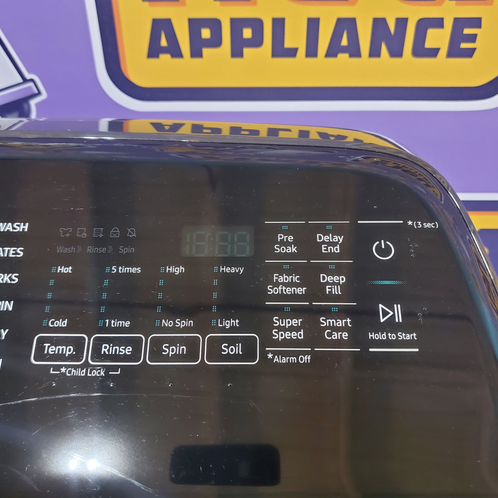 Pictures of Samsung 28 Inch Top Load Washer with 5.0 Cu. Ft. Capacity Black Stainless Steel-WA50R5400AV-Certified Refurbished - Neu Appliance Outlet - Discount Appliance Outlet in Austin, Tx