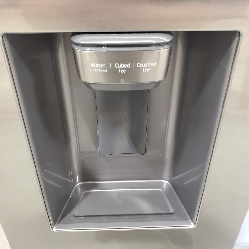 Pictures of Samsung Stainless Steel Large Capacity Side-by-Side 27.4 Cu. Ft. Refrigerator with Ice and Water Dispenser and LED Lighting RS27T5200SR - Scratch and Dent (Minor) - Neu Appliance Outlet - Discount Appliance Outlet in Austin, Tx