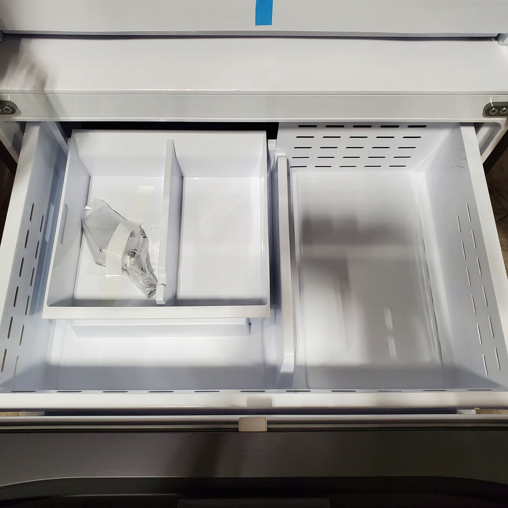 Pictures of Samsung 32 cu. ft. Mega Capacity 3-Door French Door Refrigerator with Dual Auto Ice Maker in Stainless Steel 4SD427 - RF32CG5100SR - Scratch & Dent (Minor) - Neu Appliance Outlet - Discount Appliance Outlet in Austin, Tx