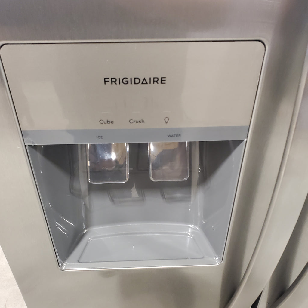 Pictures of Frigidaire 25.6-cu ft Side-by-Side Refrigerator with Ice Maker (Fingerprint Resistant Stainless Steel) ENERGY STAR-FRSS26L3AF-Scratch and Dent( Minor) - Neu Appliance Outlet - Discount Appliance Outlet in Austin, Tx