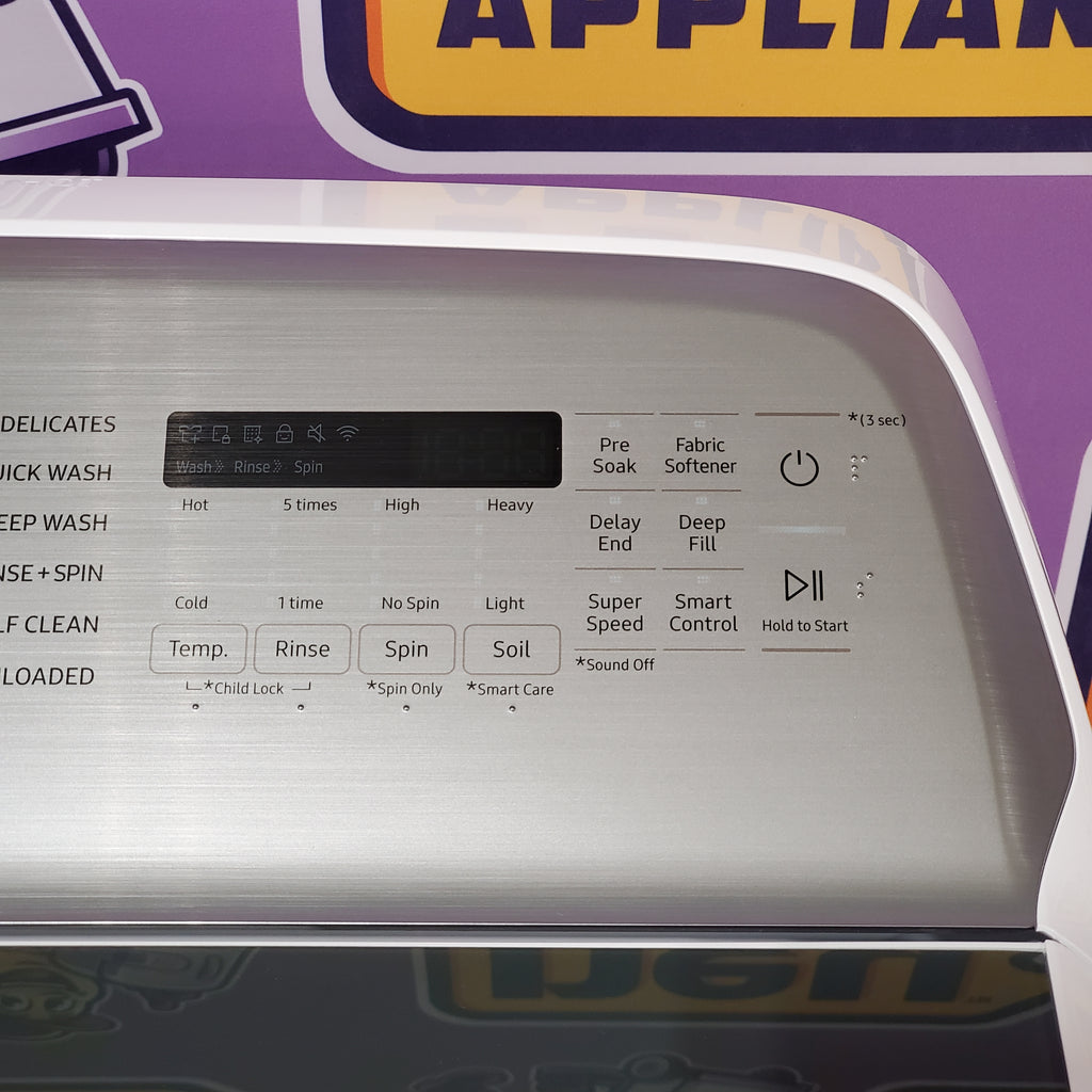 Pictures of Samsung 5.2 cu. ft. Large Capacity Smart Top Load Washer with Super Speed Wash in White WA52DG5500AW - Open Box - Neu Appliance Outlet - Discount Appliance Outlet in Austin, Tx