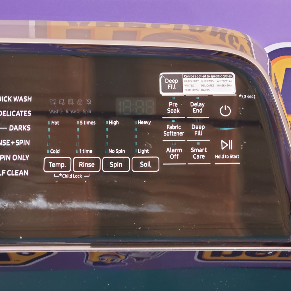 Pictures of Samsung 5.0 cu. ft. High Efficiency Top Load Washer with Active WaterJet in Champagne WA50T5300AC - Certified Refurbished - Neu Appliance Outlet - Discount Appliance Outlet in Austin, Tx