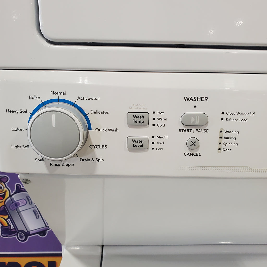 Pictures of Frigidaire White Electric Laundry Center with 3.9 Cu. Ft. Washer and 5.5 Cu. Ft. Dryer FLCE7522AW3 - Certified Refurbished - Neu Appliance Outlet - Discount Appliance Outlet in Austin, Tx