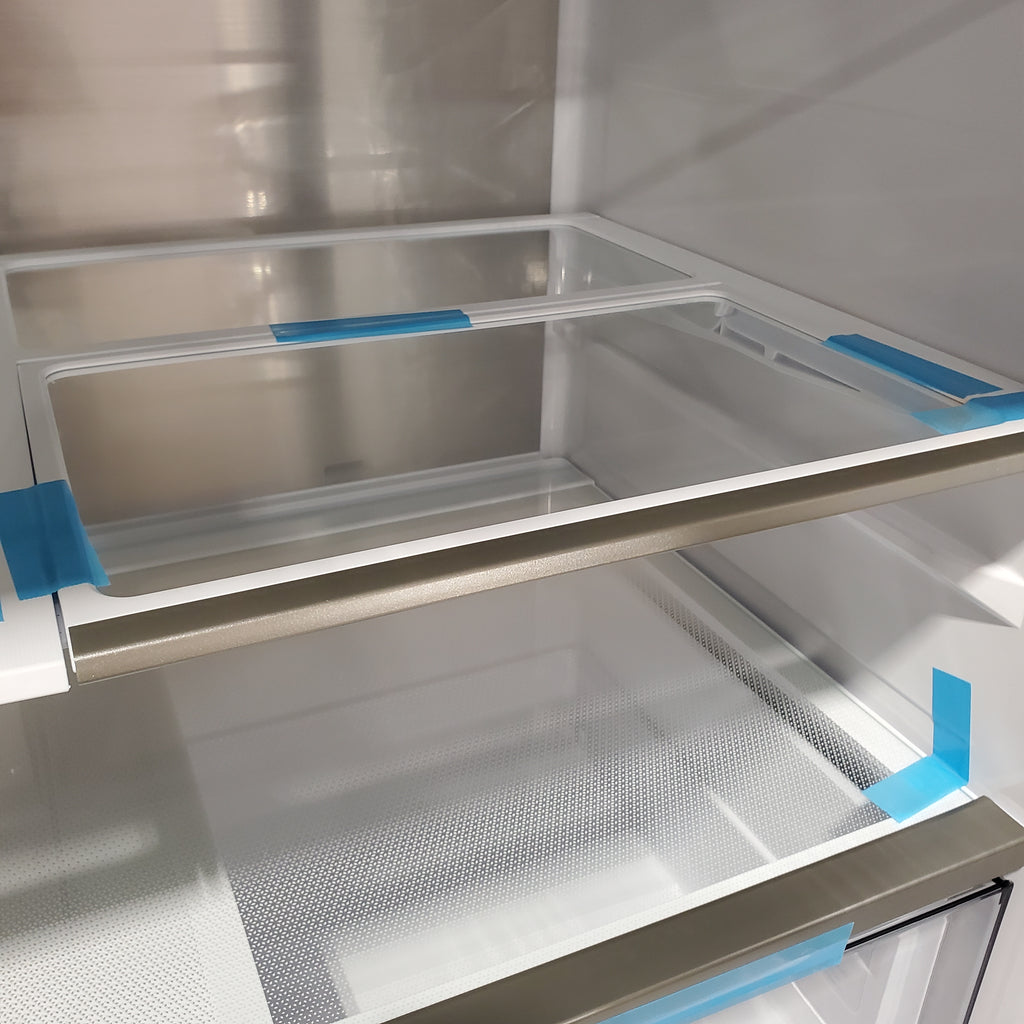 Pictures of Samsung 29 cu. ft. Bespoke 4-Door French Door Refrigerator with Beverage Center™ in Stainless Steel 4SD428 - RF29BB8600QL - Scratch & Dent (Moderate) - Neu Appliance Outlet - Discount Appliance Outlet in Austin, Tx