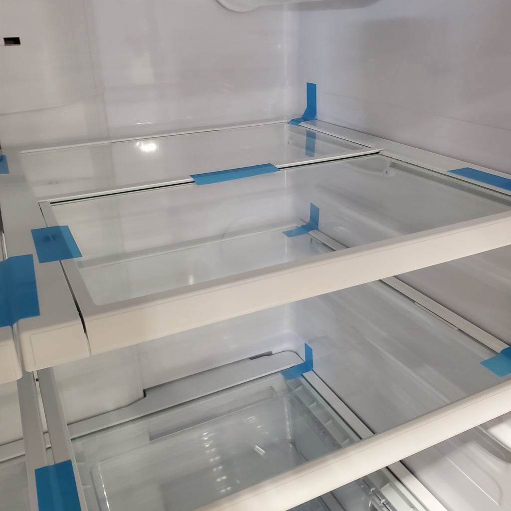 Pictures of GE 27-cu ft French Door Refrigerator with Ice Maker (Fingerprint-resistant Stainless Steel) ENERGY STAR-GNE27JYMXFS-Scratch and Dent(Minor) - Neu Appliance Outlet - Discount Appliance Outlet in Austin, Tx