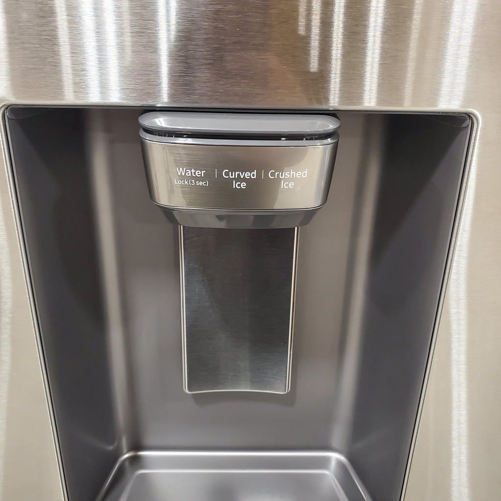 Pictures of Samsung 26 cu. ft. Counter Depth Mega Capacity 3-Door Stainless Steel French Door Refrigerator with External Water and Ice Dispenser 4SD421 - RF27CG5B10SRAA - Scratch & Dent - Minor - Neu Appliance Outlet - Discount Appliance Outlet in Austin, Tx