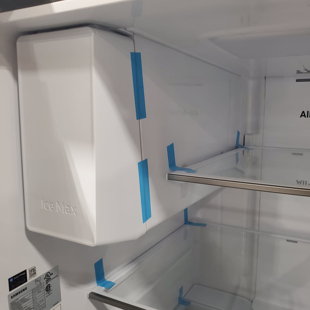 Pictures of Samsung Stainless Steel 31 cu. ft. Mega Capacity 3-Door French Door Refrigerator with External Water and Ice Dispenser RF32CG5B10SR - Scratch & Dent - Minor - Neu Appliance Outlet - Discount Appliance Outlet in Austin, Tx