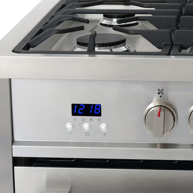 Cosmo 36-in Deep Recessed 5-Burner Convection Oven Freestanding Dual Fuel Range in Stainless Steel 22133SD173 - F965 - Scratch & Dent (Minor)