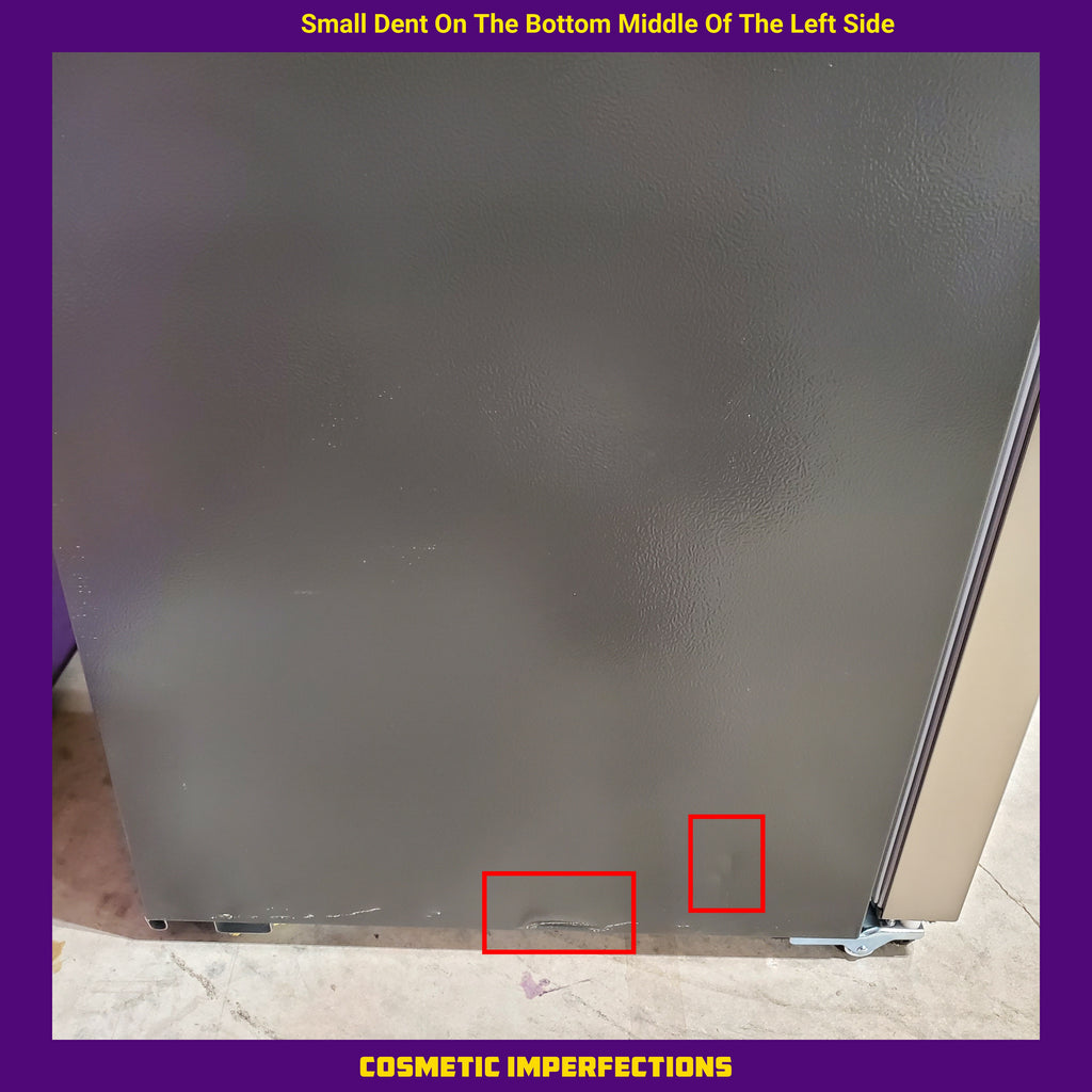 Pictures of Frigidaire 21 Cu. Ft. Counter-Depth Side-by-Side Refrigerator in Fingerprint-Resistant Stainless Steel - 3SD430 - FRSG2115AV - Scratch & Dent (Moderate) - Neu Appliance Outlet - Discount Appliance Outlet in Austin, Tx