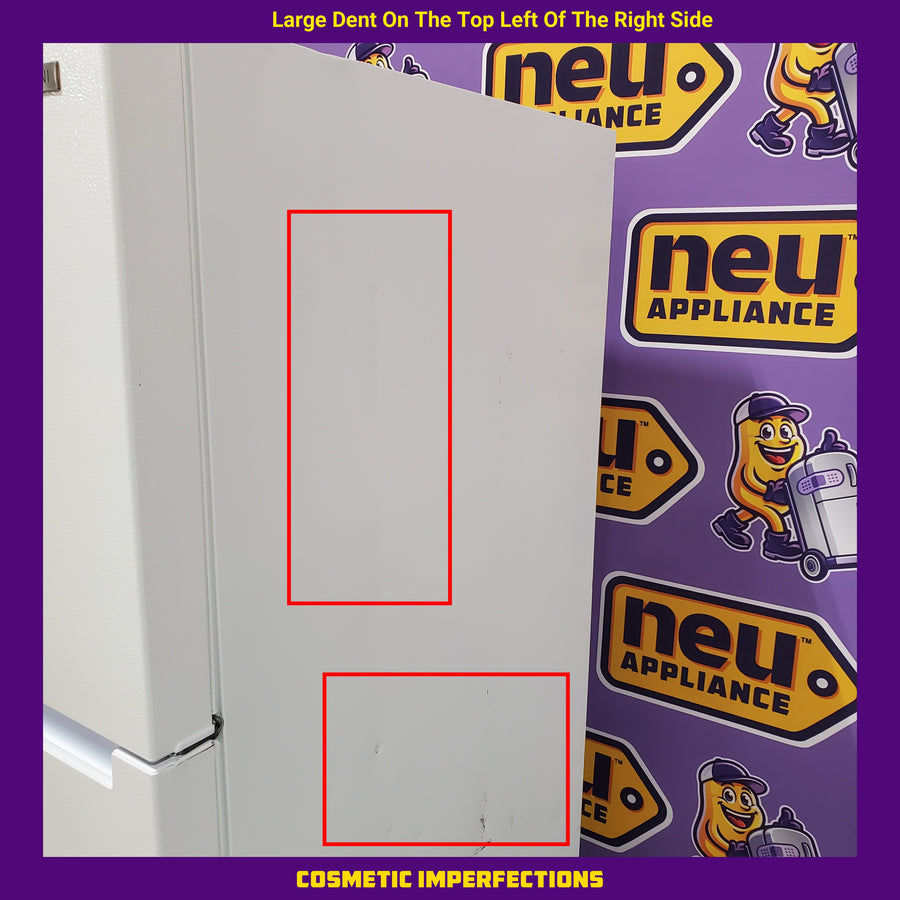 Vissani 18.1 cu. ft. Top Freezer Refrigerator with Adjustable Glass Shelving in White, Garage Ready 251310SD901 - MDTF18WHR5 - Scratch & Dent (Moderate)