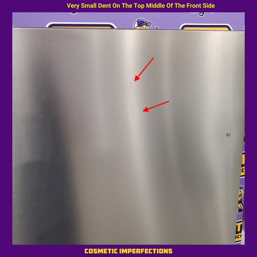 Hisense Counter Depth Fingerprint Stainless Steel Bottom Freezer 17.2 Cu. Ft. Refrigerator with LED Lighting and Super Cool and Super Freeze HRB171N6ASE - Scratch and Dent (Minor)