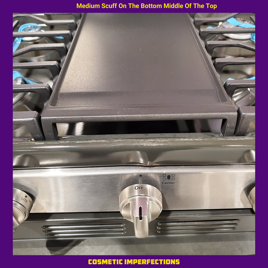 GE Free-Standing Gas Double Oven Convection Range 5SD88 - JGBS86SPSS - Scratch & Dent (Minor)