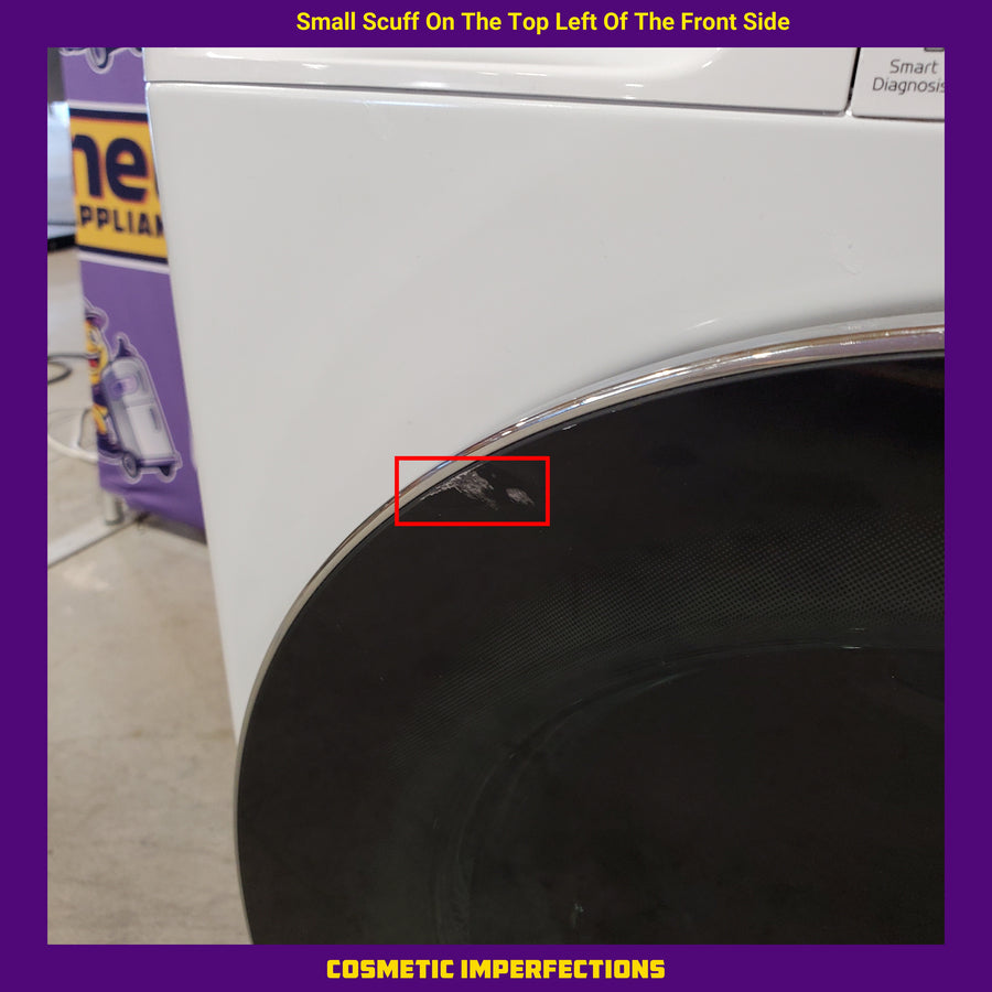 LG 24" Wide 4.2 cu.ft. Smart wi-fi Enabled Compact Front Load Dryer with Dual Inverter HeatPump™ Technology 31133SD70 - DLHC1455W - Scratch & Dent (Minor)