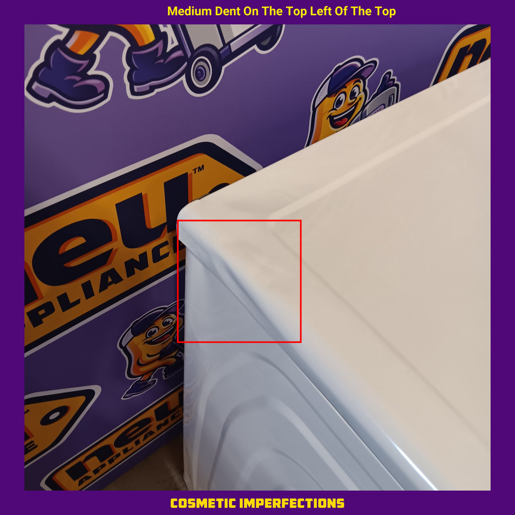 Pictures of Samsung 7.5 cu. ft. Front Load Electric Dryer with Smart Care in White DVE45T6000W - Scratch and Dent (Moderate) - Neu Appliance Outlet - Discount Appliance Outlet in Austin, Tx